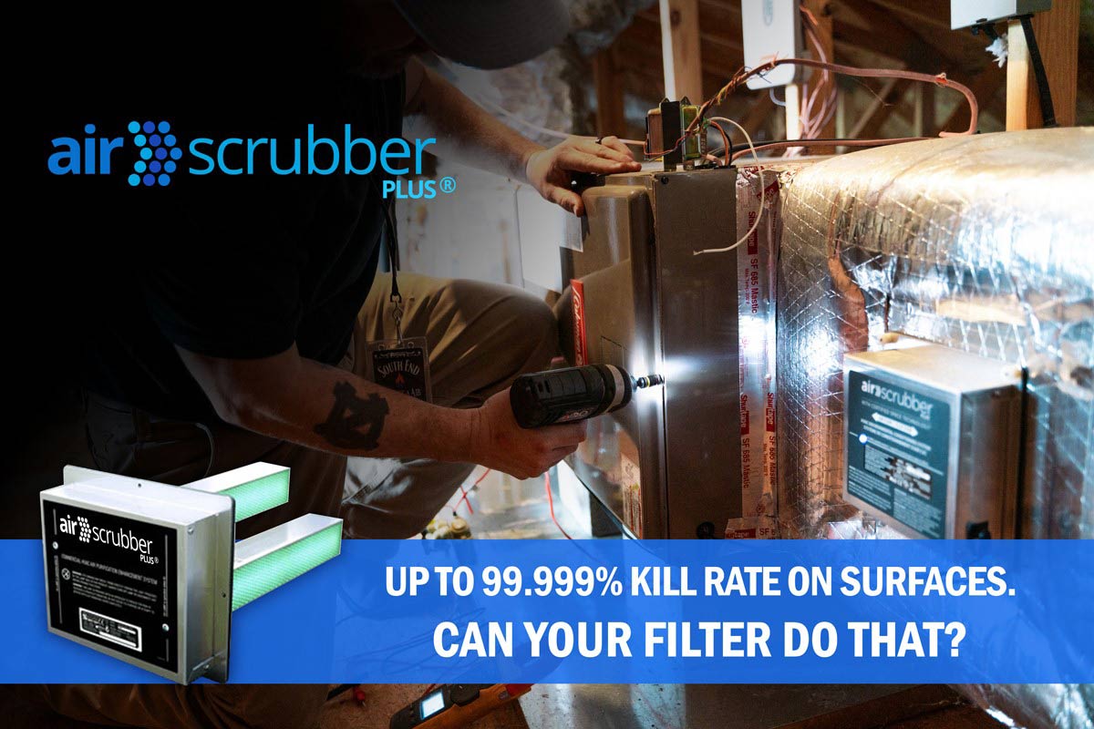 Uv air online scrubber for hvac