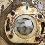 Broken Toilet Drain Flange